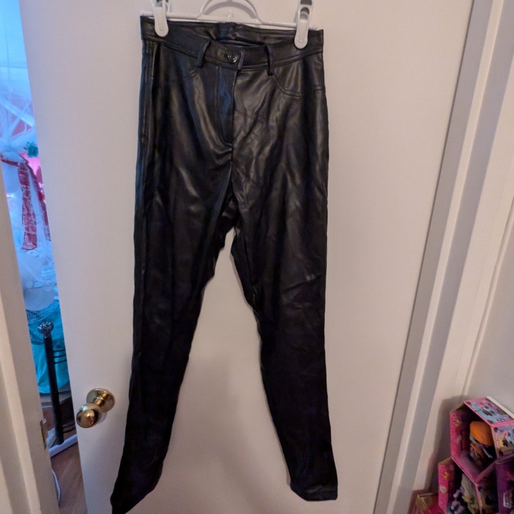 Black Leather Pants